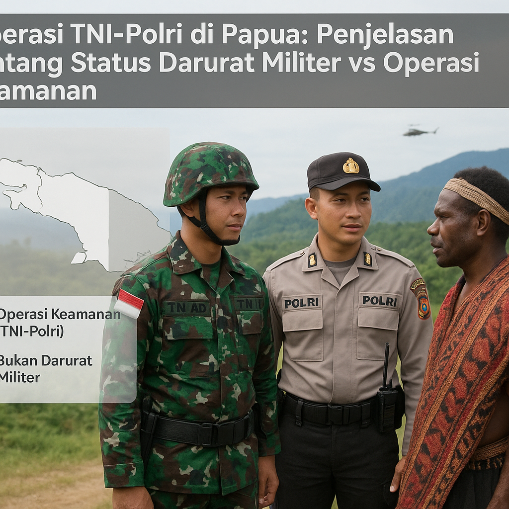 Operasi TNI-Polri di Papua: Penjelasan tentang Status Darurat Militer vs Operasi Keamanan