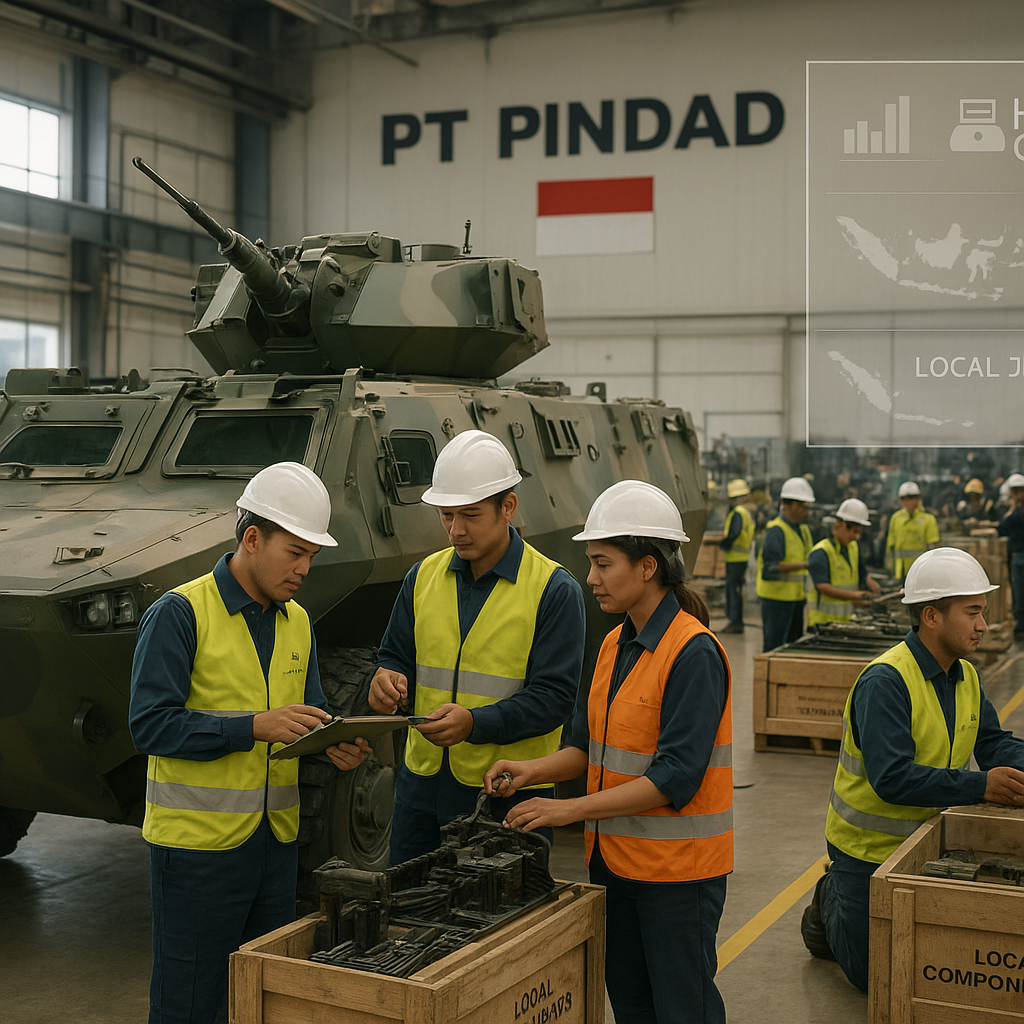 Kolaborasi PT Pindad dengan Industri Lokal dalam Produksi Kendaraan Tempur 'Anoa' dan Dampak Ekonomi
