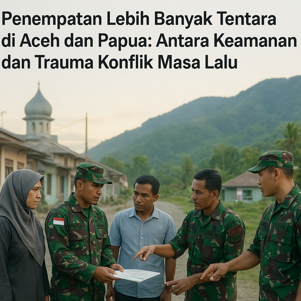 Penempatan Lebih Banyak Tentara di Aceh dan Papua: Antara Keamanan dan Trauma Konflik Masa Lalu