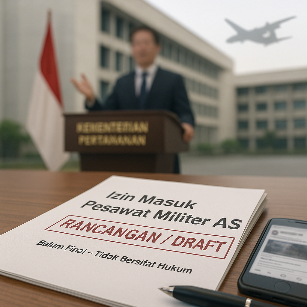 Klarifikasi Kemhan tentang Rancangan Kerja Sama Pesawat Militer AS