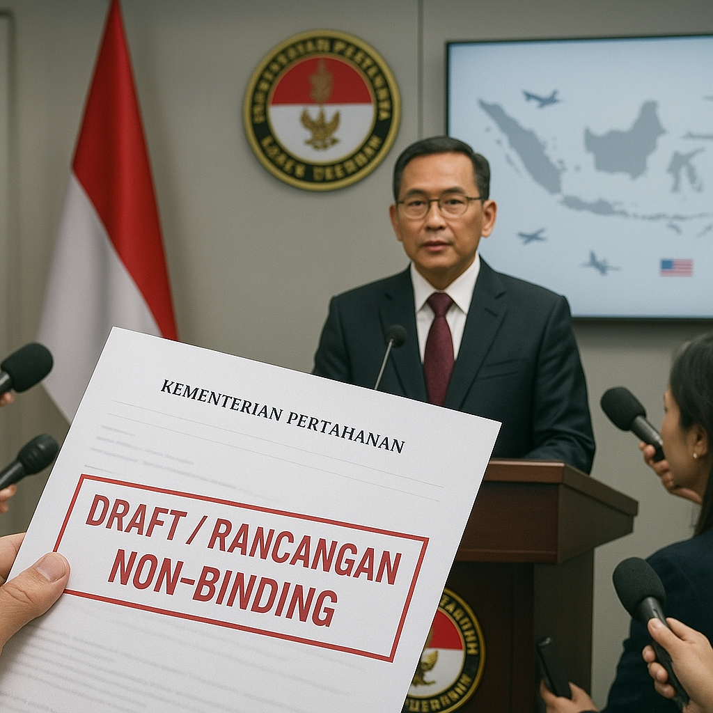 Analisis Klarifikasi Rumor Akses Ruang Udara Bebas untuk AS oleh Kementerian Pertahanan