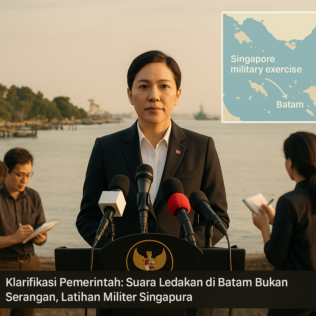 Klarifikasi Pemerintah: Suara Ledakan di Batam Bukan Serangan, Latihan Militer Singapura