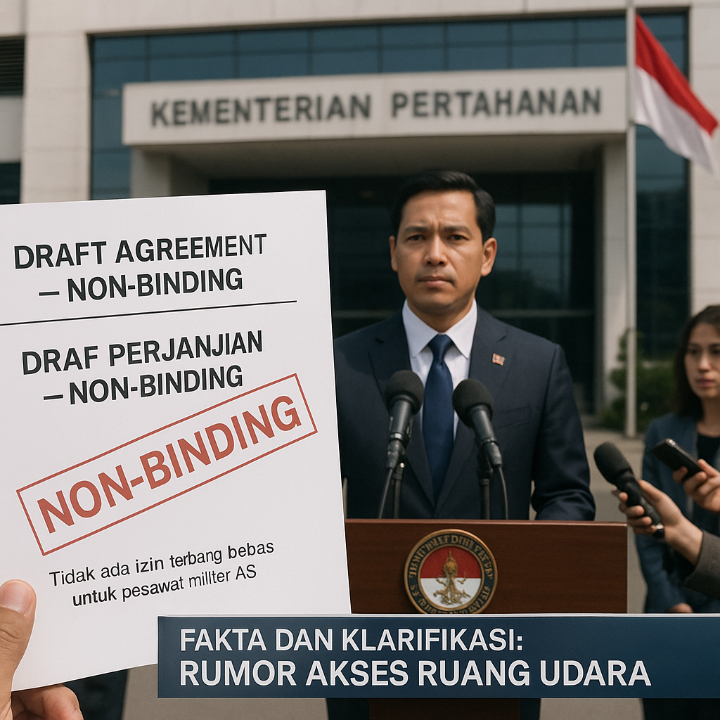 Fakta dan Klarifikasi tentang Rumor Akses Ruang Udara untuk Pesawat Militer AS