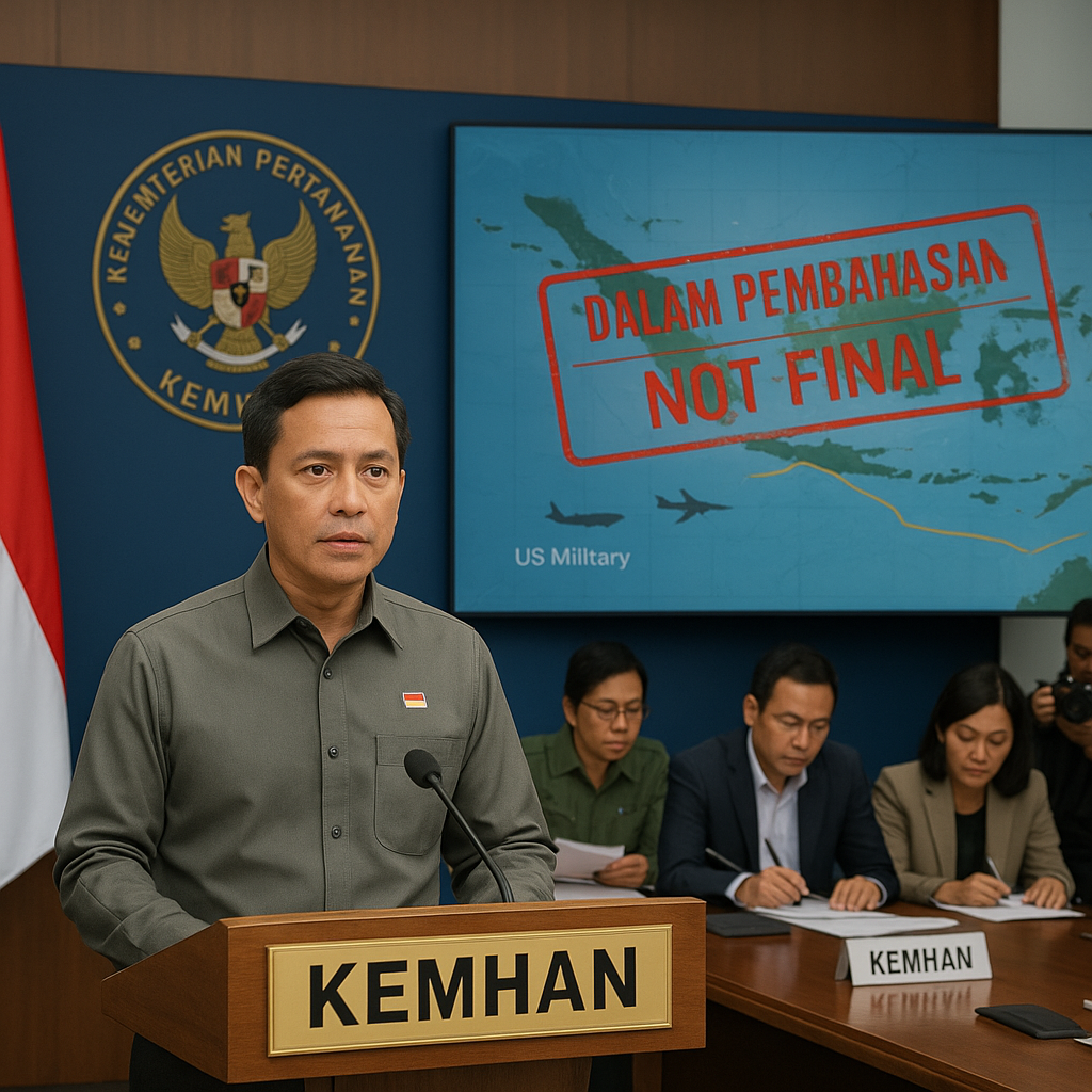 Klarifikasi Kemhan: Usulan Izin Terbang Pesawat Militer AS Bukan Kesepakatan Final
