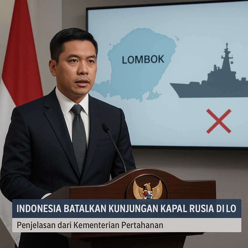 Indonesia Batalkan Kunjungan Kapal Rusia di Lombok, Ini Penjelasan Kemhan