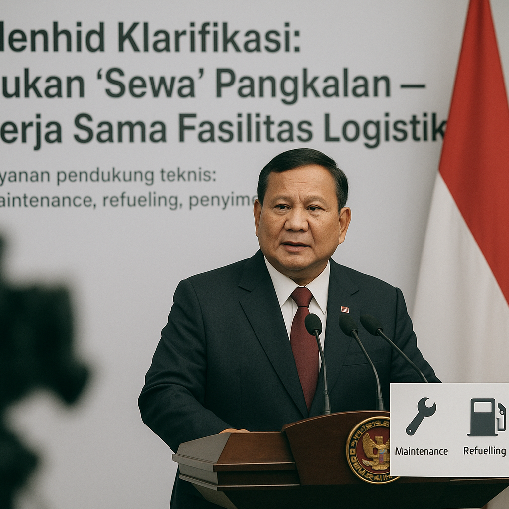 Menhid Klarifikasi Soal 'Sewa' Pangkalan ke Negara Asing: Itu Istilah Salah, Yang Ada Kerja sama Fasilitas Logistik