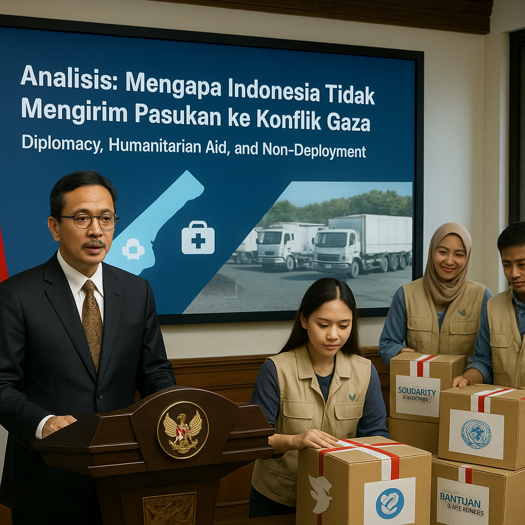 Analisis: Mengapa Indonesia Tidak Mengirim Pasukan ke Konflik Gaza dan Posisi Diplomasi Damai