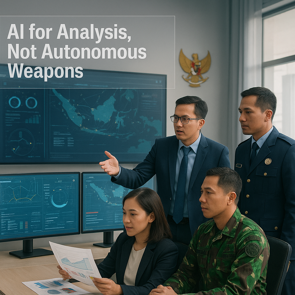 Penggunaan AI dalam Sistem Pertahanan Indonesia: Untuk Analisis Data, bukan 'Senjata Autonom'