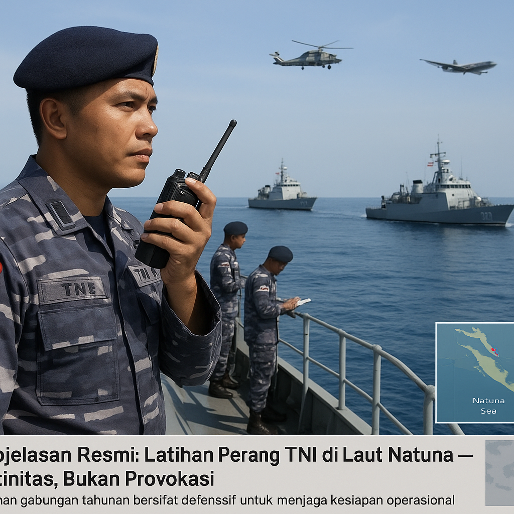 Penjelasan Resmi Soal Latihan Perang TNI di Laut Natuna: Bukan Provokasi, Tapi Rutinitas