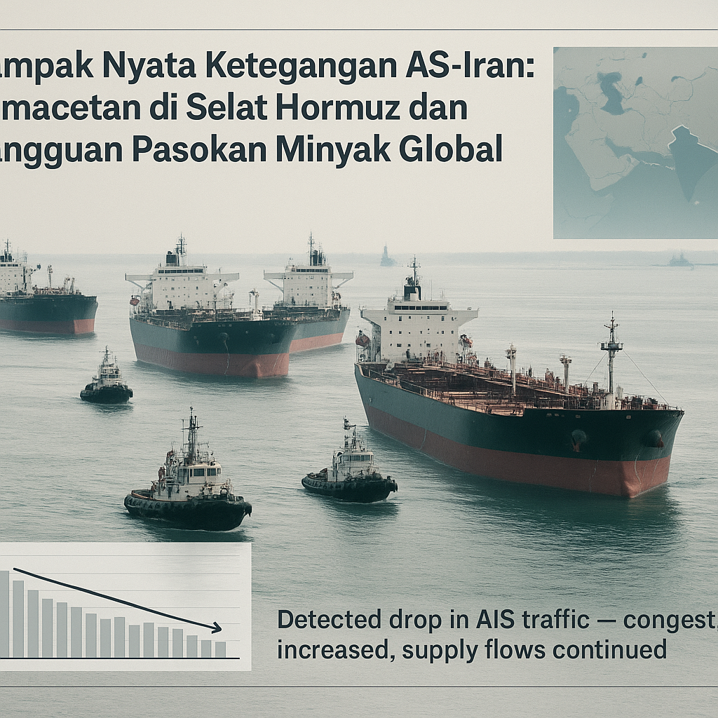 Dampak Nyata Ketegangan AS-Iran: Kemacetan di Selat Hormuz dan Gangguan Pasokan Minyak Global