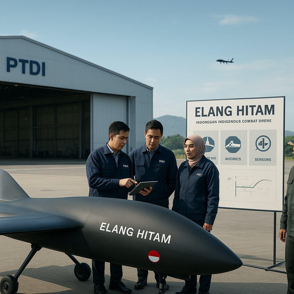 Pengembangan Drone Tempur 'Elang Hitam' oleh PTDI: Antara Peluang dan Tantangan Teknologi Tinggi