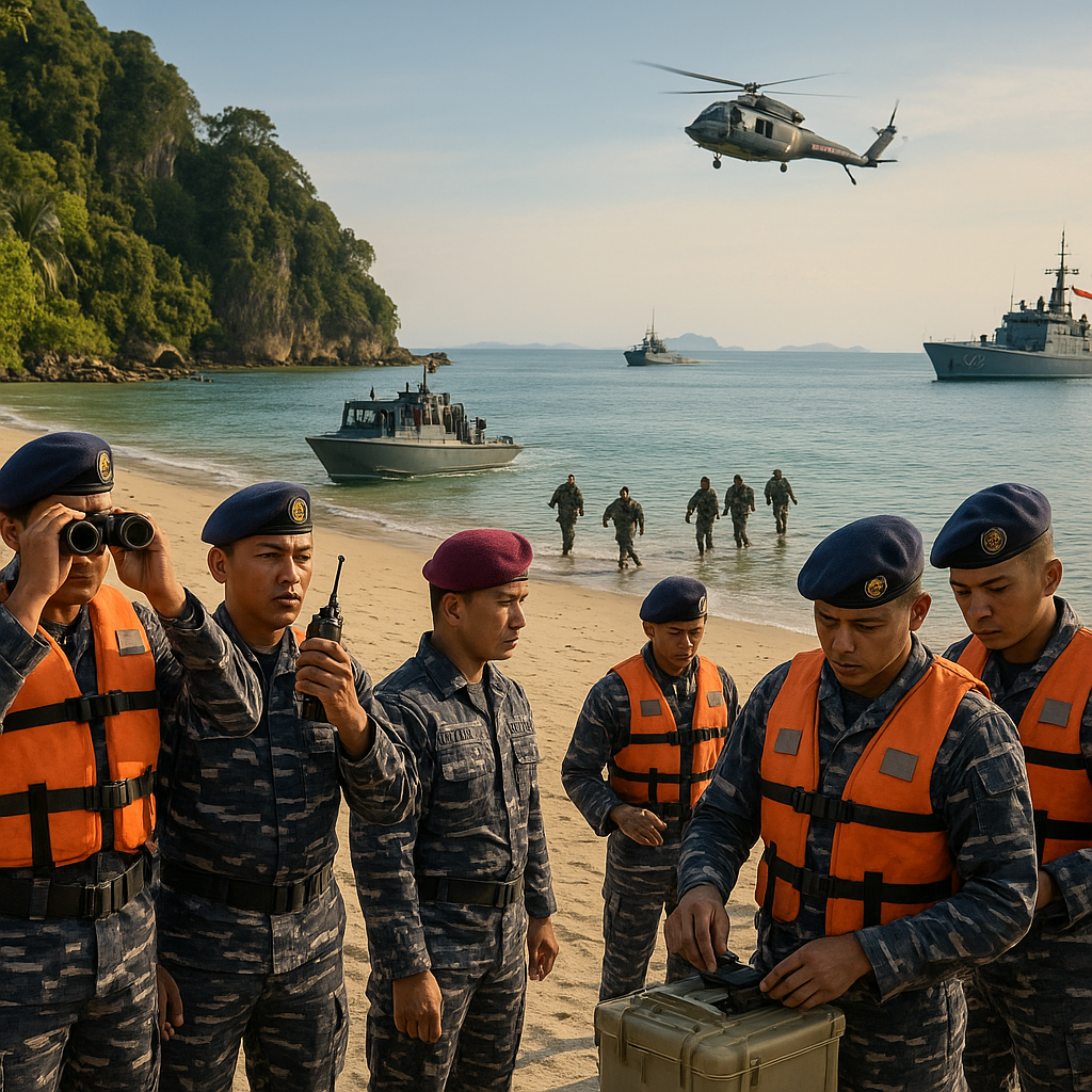 TNI AL Gelar Latihan Pengamanan Pulau Terdepan di Natuna