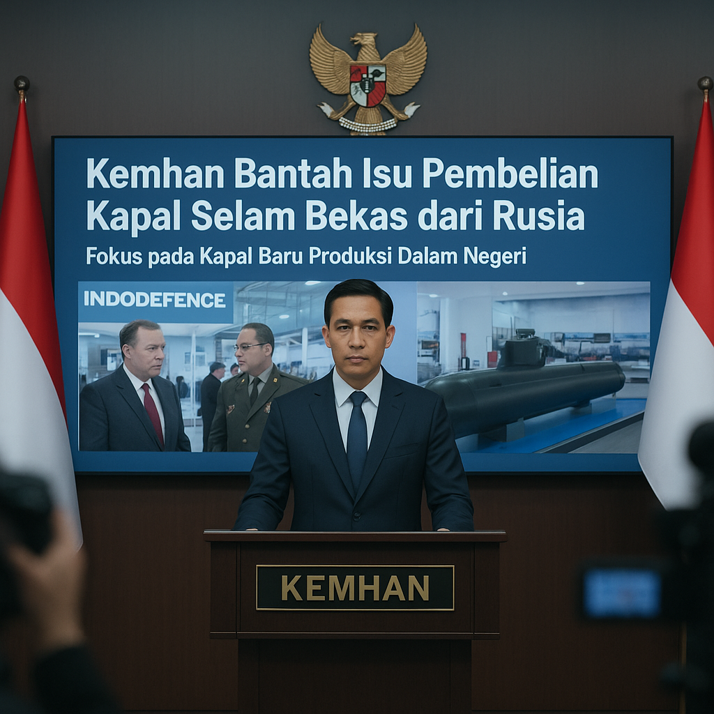 Kemhan Bantah Isu Pembelian Kapal Selam Bekas dari Rusia: Fokus pada Kapal Baru Produksi Dalam Negeri