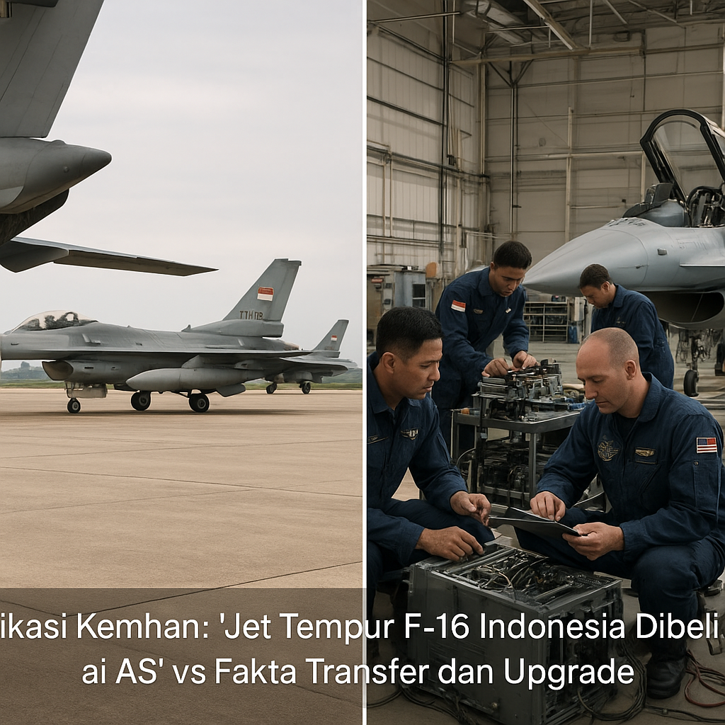 Klarifikasi Kemhan: 'Jet Tempur F-16 Indonesia Dibeli dari AS' vs Fakta Transfer dan Upgrade