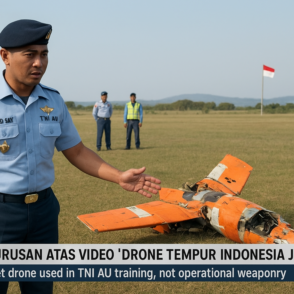 Pelurusan atas Video 'Drone Tempur Indonesia Jatuh': Itu Drone Target Latihan, bukan Alutsista Operasional