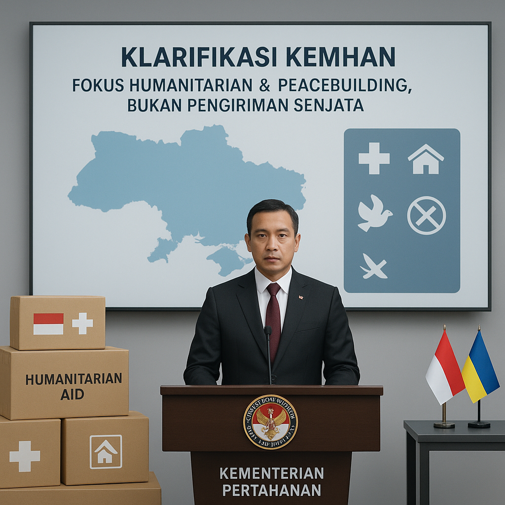 Klarifikasi Kemhan soal Kerja Sama Pertahanan dengan Ukraina: Fokus pada Humanitarian and Peacebuilding, bukan Supply Weapon