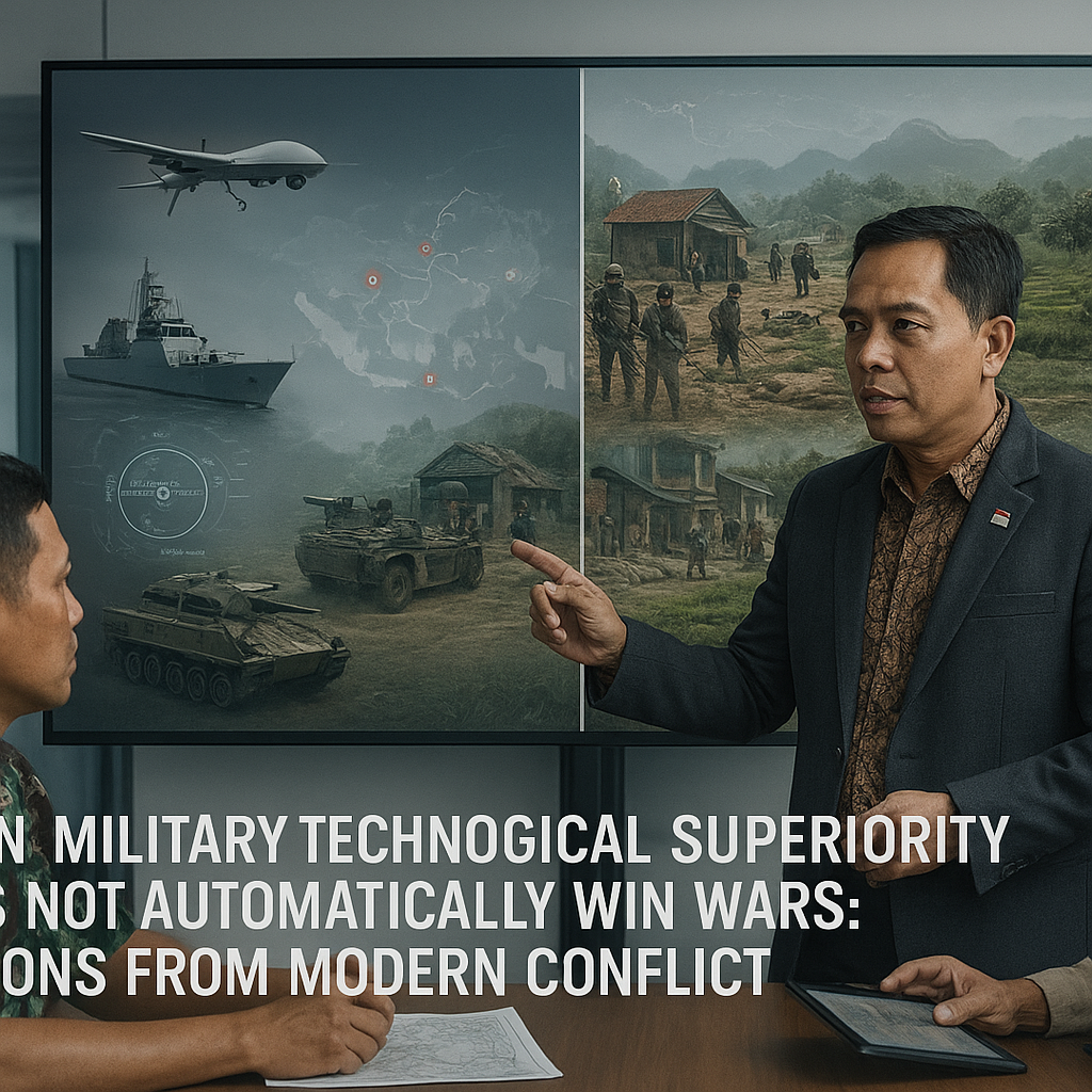 Ketika Superioritas Teknologi Militer Tidak Otomatis Menangkan Perang: Pembelajaran dari Konflik Modern