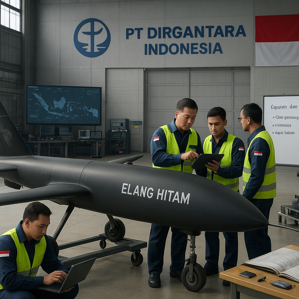 Pengembangan Drone 'Elang Hitam' oleh PTDI: Capaian dan Tantangan Menuju Swasembada Alutsista