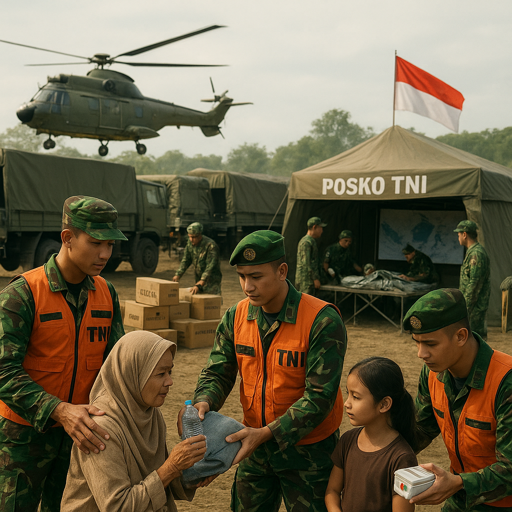 Peran TNI dalam Penanggulangan Bencana: Tidak Hanya 'Tentara Perang', Tapi Juga 'Tentara Kemanusiaan'