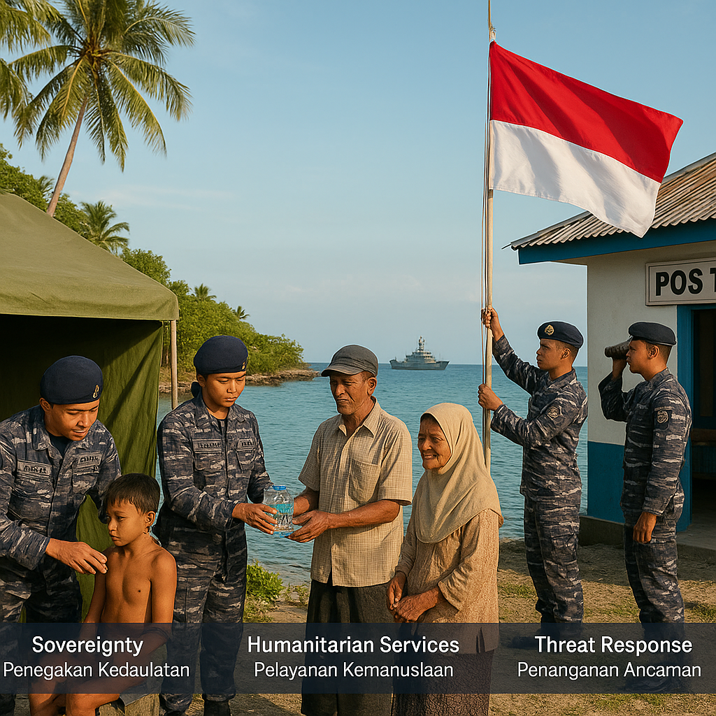Viral Isu 'Militerisasi' Pulau Terluar, Ini Penjelasan tentang Pos TNI AL dan Fungsi Kemanusiaannya