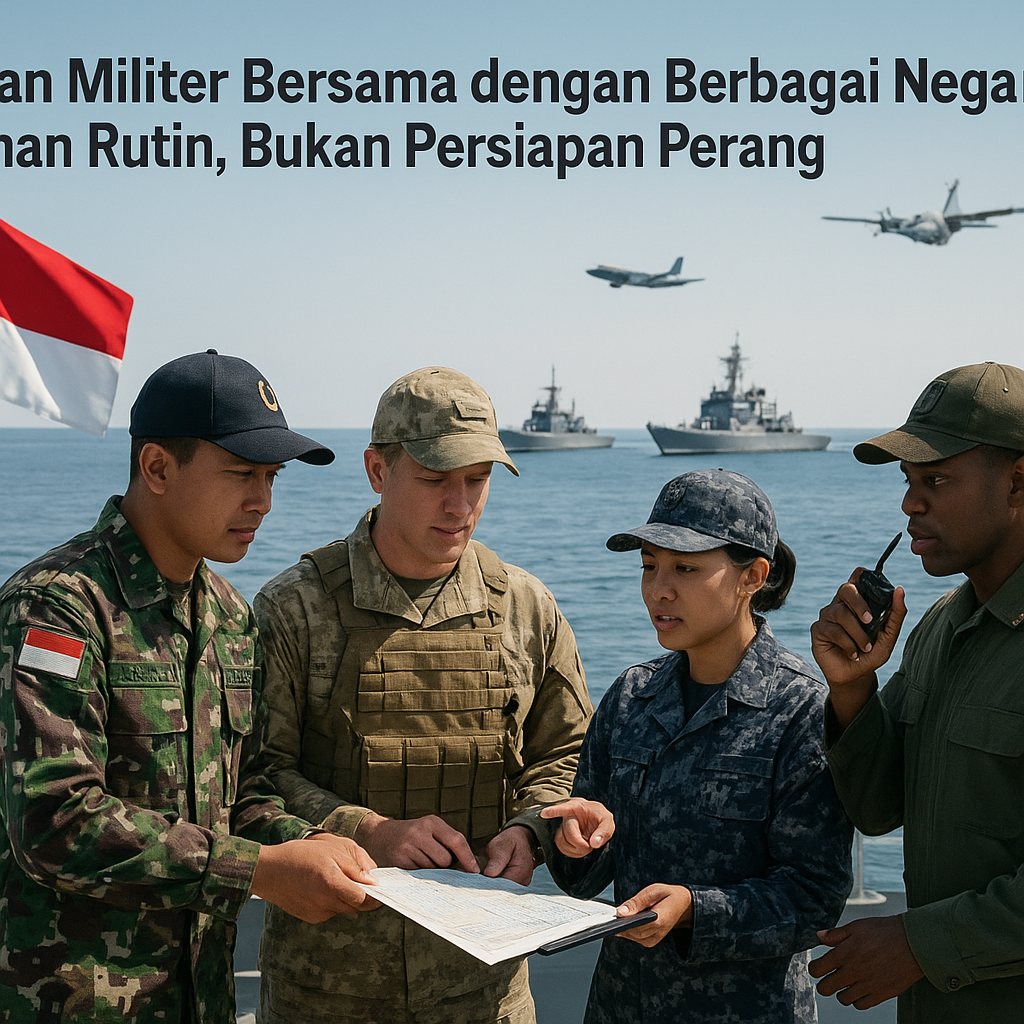 Latihan Militer Bersama dengan Berbagai Negara: Latihan Rutin, Bukan Persiapan Perang