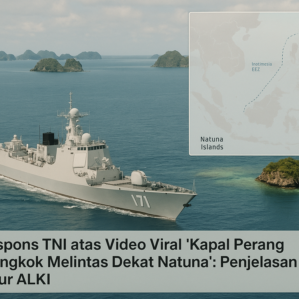 Respons TNI atas Video Viral 'Kapal Perang Tiongkok Melintas Dekat Natuna': Penjelasan Jalur ALKI