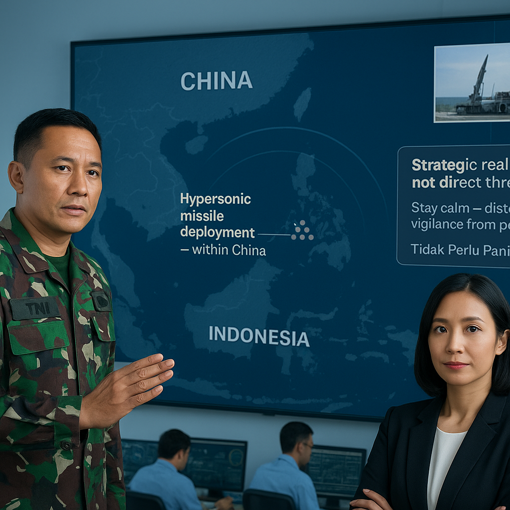 Rudal Hipersonik China di Perbatasan: Mengapa Indonesia Tidak Perlu Panik dan Bagaimana Respons TNI