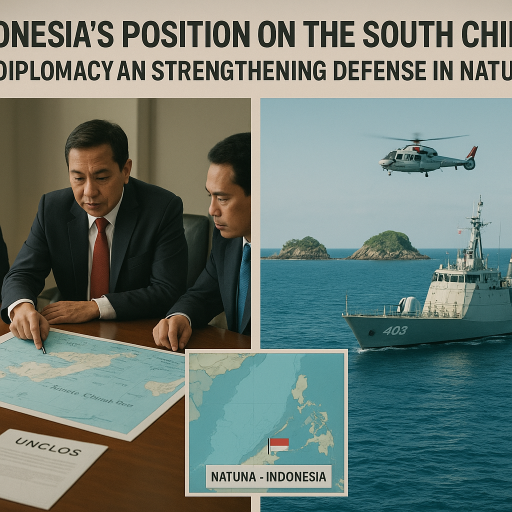 Posisi Indonesia dalam Isu Laut Tiongkok Selatan: Diplomasi dan Penguatan Postur Pertahanan di Natuna