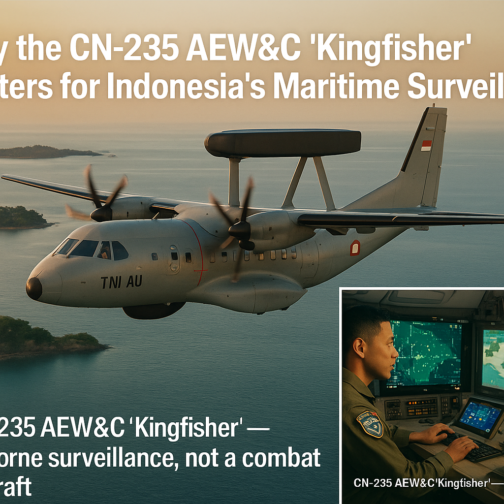 Mengapa Pesawat CN-235 AEW&C 'Kingfisher' Penting untuk Pengawasan Maritim Indonesia?
