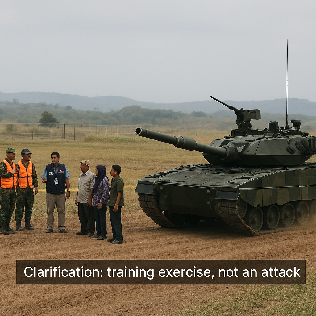 Beredar Video 'Tank TNI Serang Warga', Ini Penjelasan Mabes TNI tentang Latihan Tempur