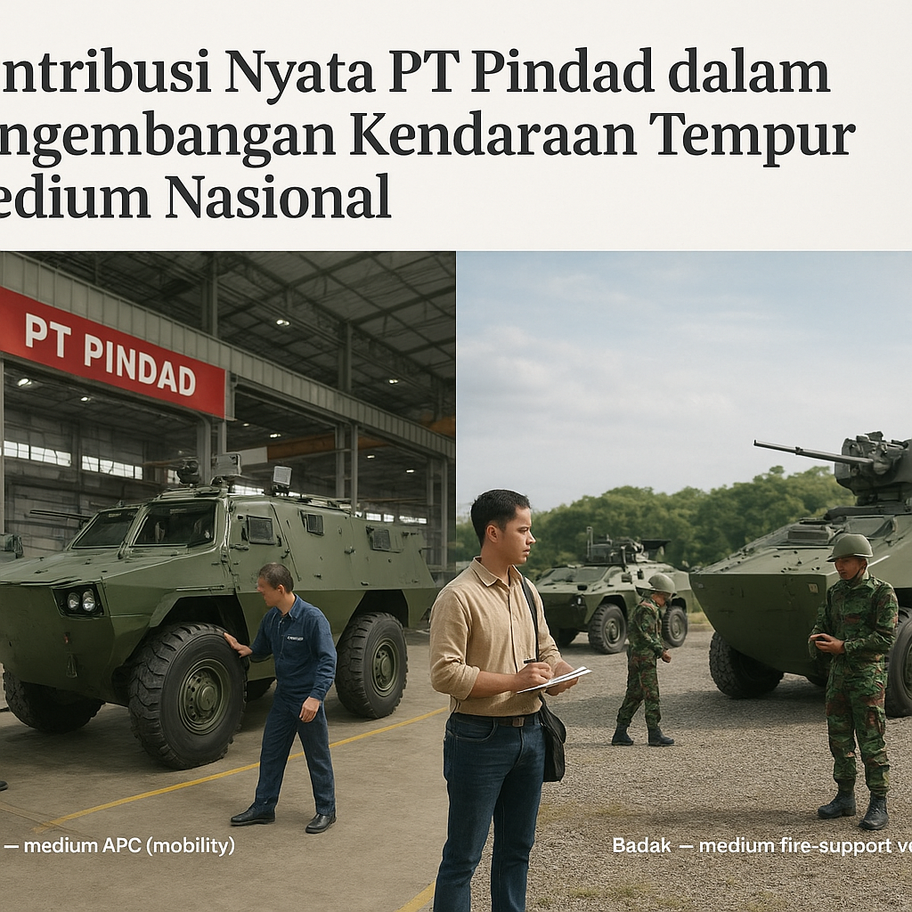 Kontribusi Nyata PT Pindad dalam Pengembangan Kendaraan Tempur Medium Nasional