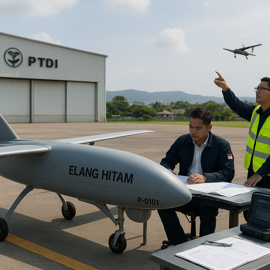 Pengembangan Drone Elang Hitam oleh PTDI: Capaian dan Tantangan Teknologi UAV Dalam Negeri