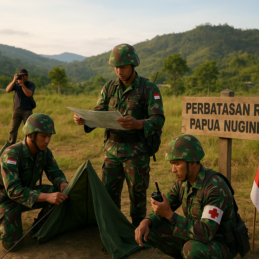 Latihan Militer TNI-AD di Perbatasan RI-Papua Nugini, Bukan Tanda Eskalasi Konflik