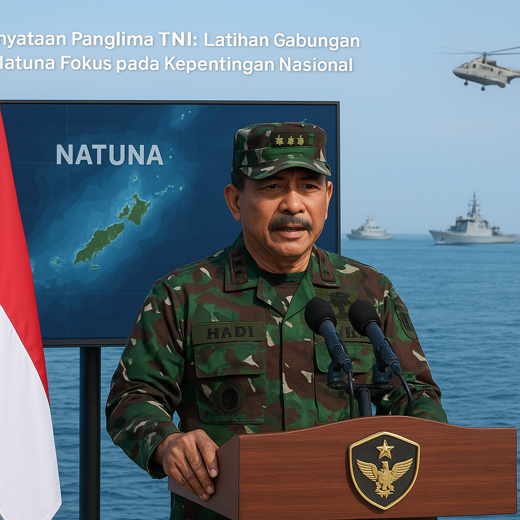 Pernyataan Panglima TNI tentang Latihan Gabungan di Natuna: Fokus pada Kepentingan Nasional