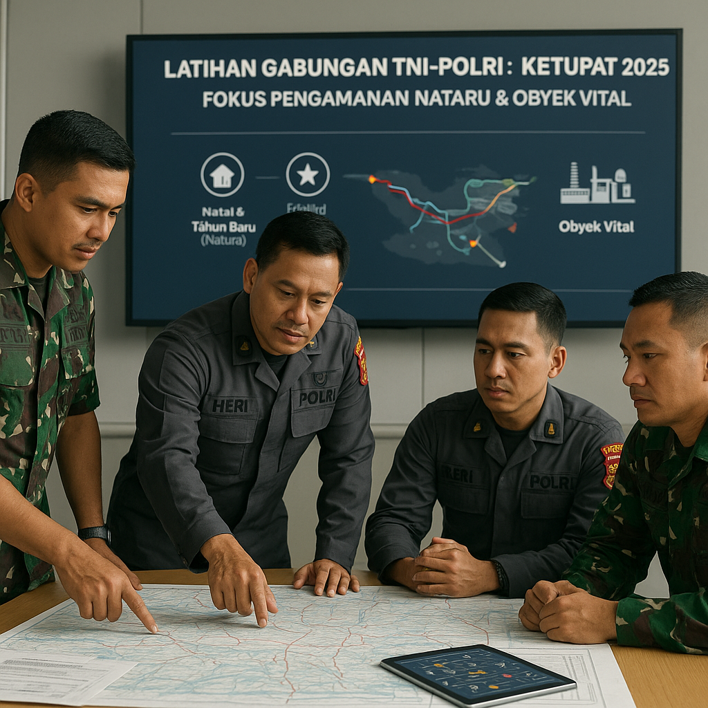 Latihan Gabungan TNI-Polri 'Ketupat 2025': Fokus pada Pengamanan Nataru dan Objek Vital