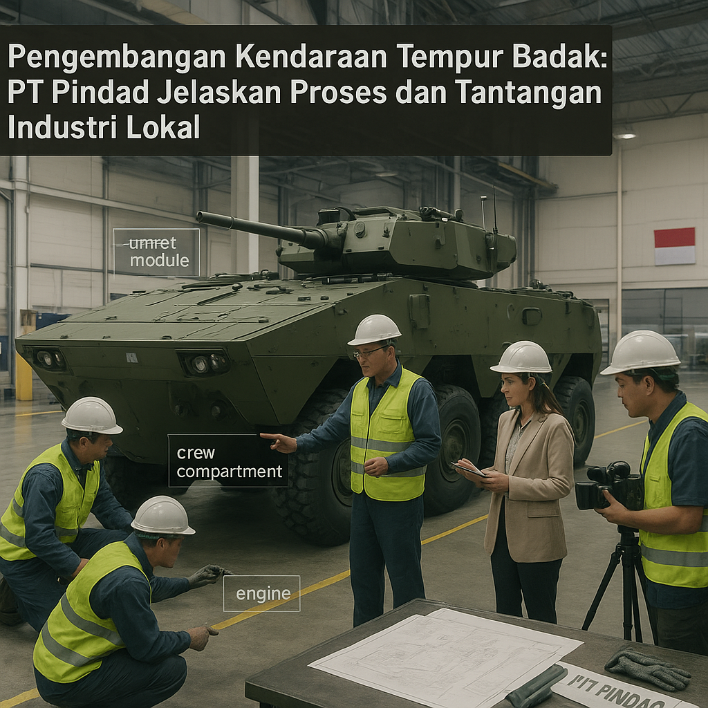 Pengembangan Kendaraan Tempur Badak: PT Pindad Jelaskan Proses dan Tantangan Industri Lokal