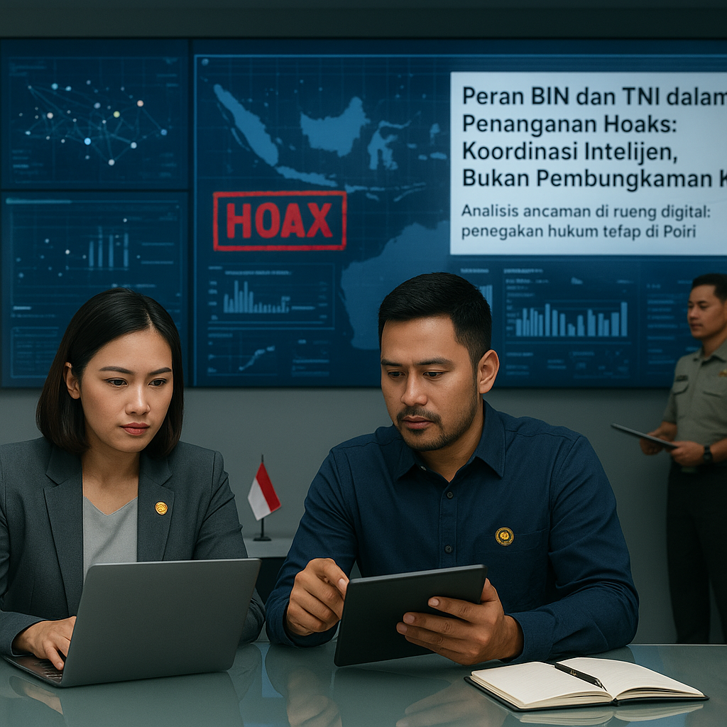 Peran BIN dan TNI dalam Penanganan Hoaks: Koordinasi Intelijen, Bukan Pembungkaman Kritik