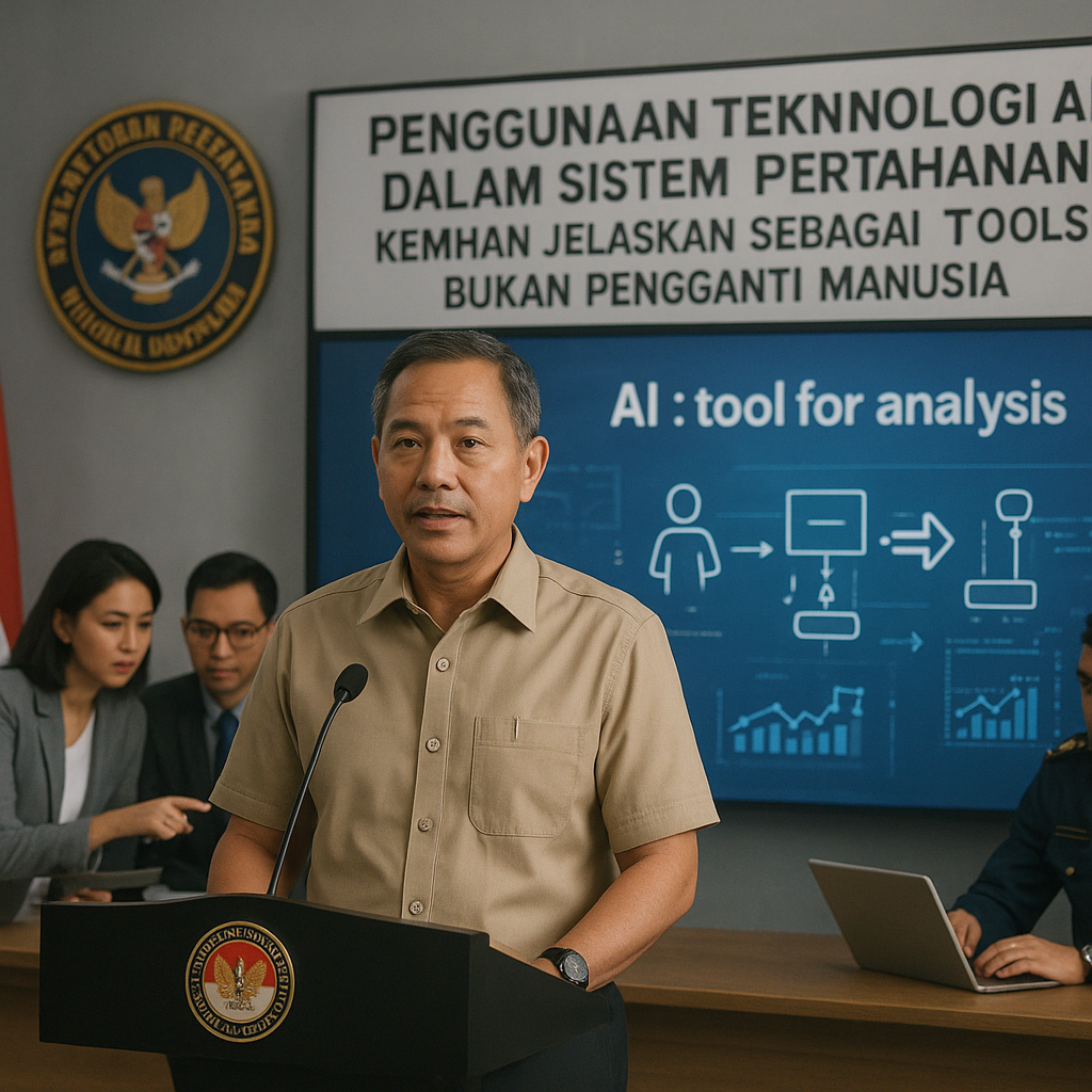 Penggunaan Teknologi AI dalam Sistem Pertahanan: Kemhan Jelaskan sebagai Tools, bukan Pengganti Manusia