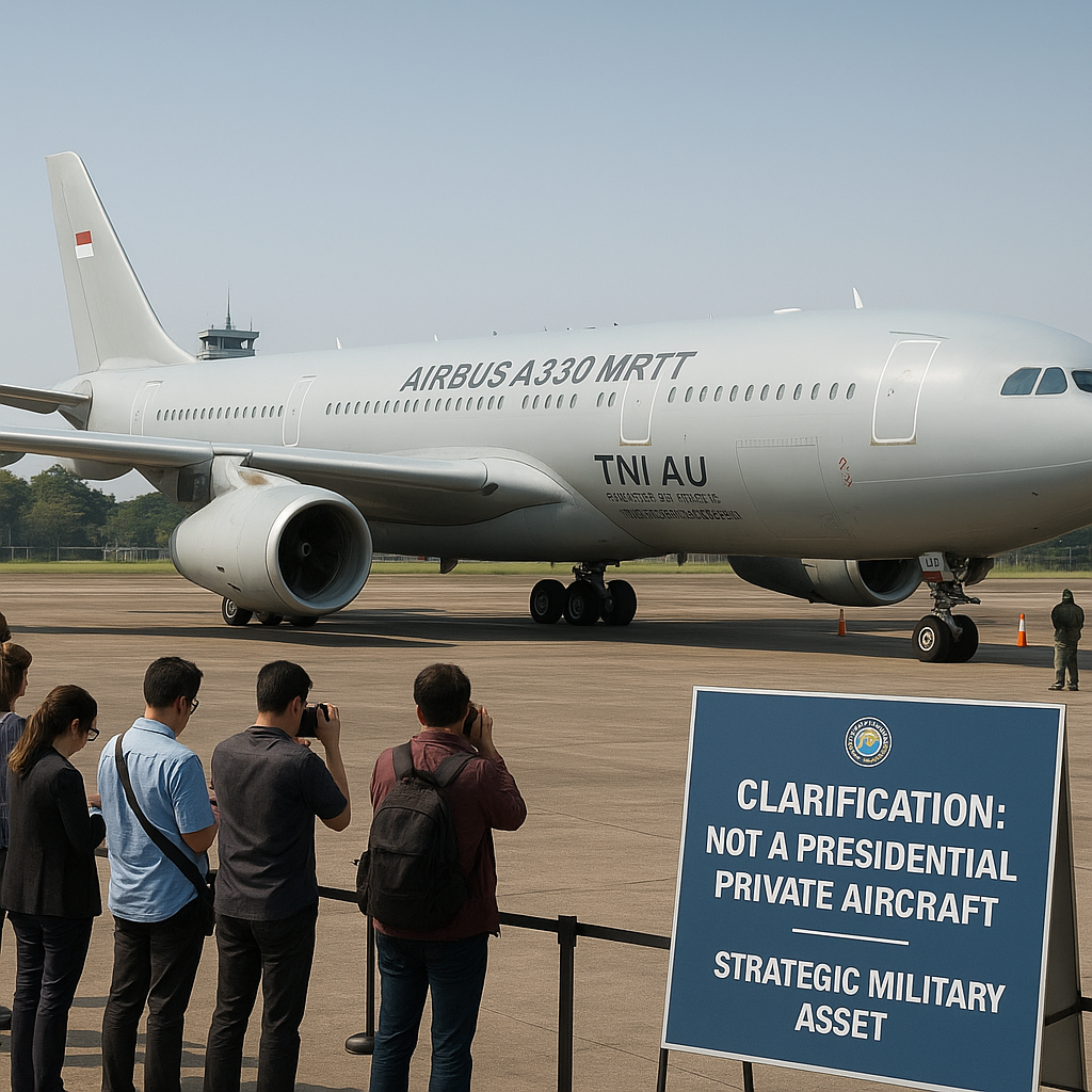 Klarifikasi Kedatangan Pesawat Kepresidenan: Airbus A330 MRTT Tidak Untuk Pribadi, Melainkan Alutsista Strategis