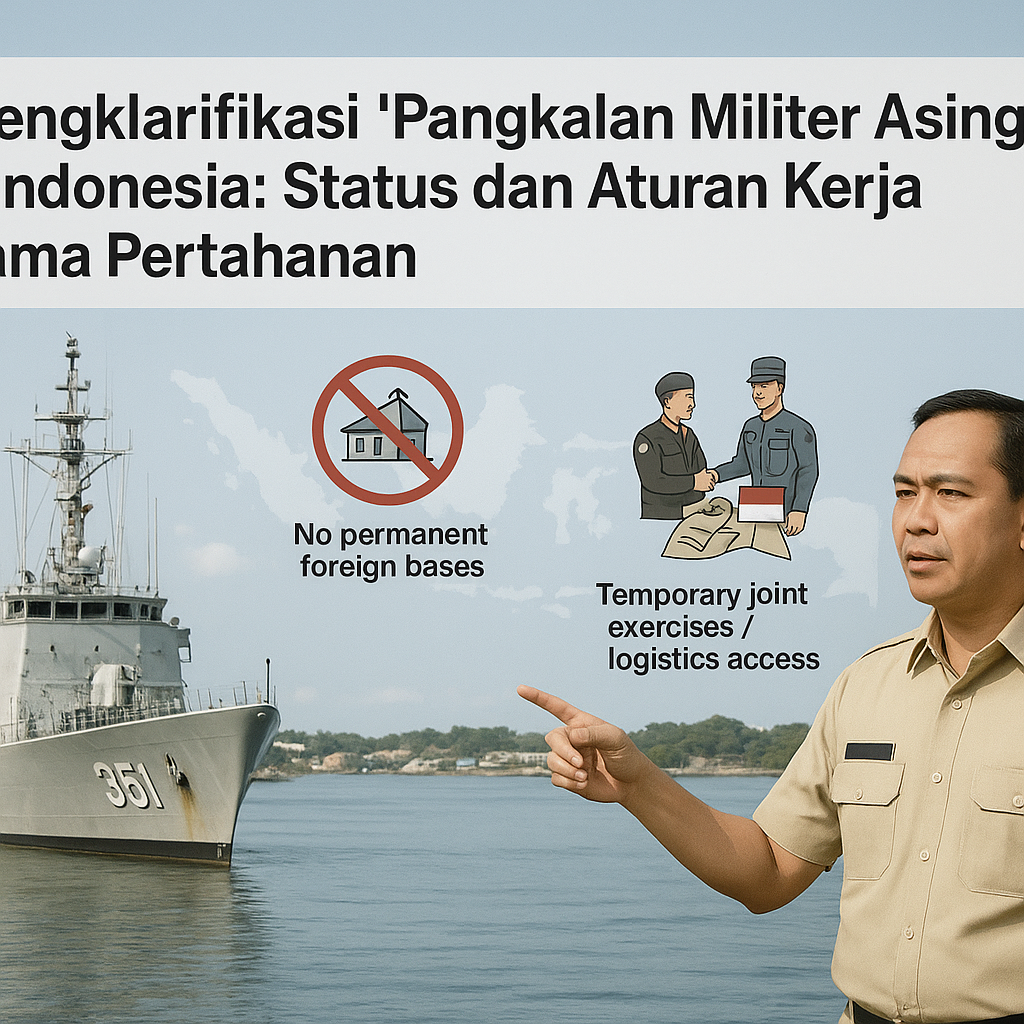 Mengklarifikasi 'Pangkalan Militer Asing' di Indonesia: Status dan Aturan Kerja Sama Pertahanan